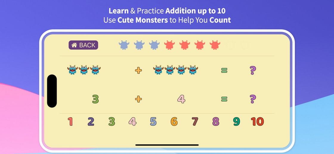 Monsty: First Math screenshot 1