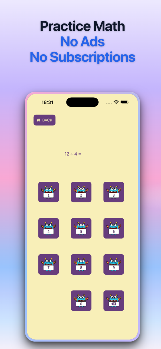 Monsty: Let's Practice Math screenshot 1