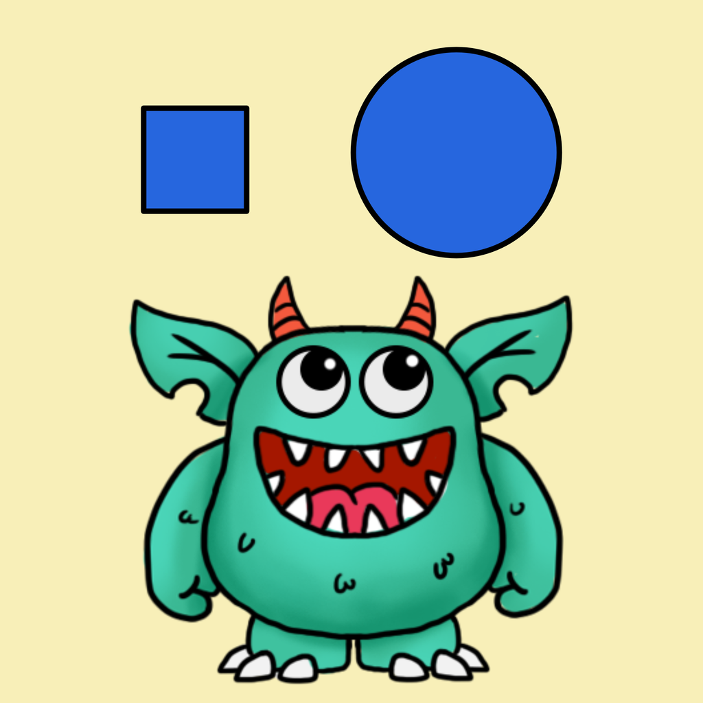 The logo of Monsty: Shapes & Sizes